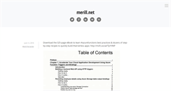 Desktop Screenshot of merill.net